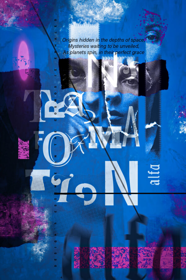 Print abstracto azul